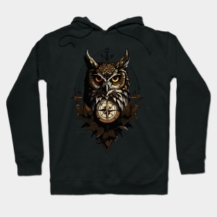 Eagle Owl Compass Hoodie